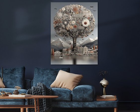 Example of the artwork in a room