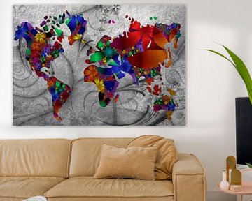 fractale wereldkaart van Isa Bild