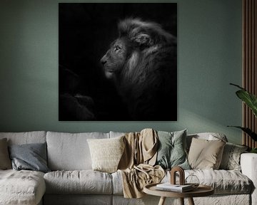 Porträt eines Löwen von Ruud Peters