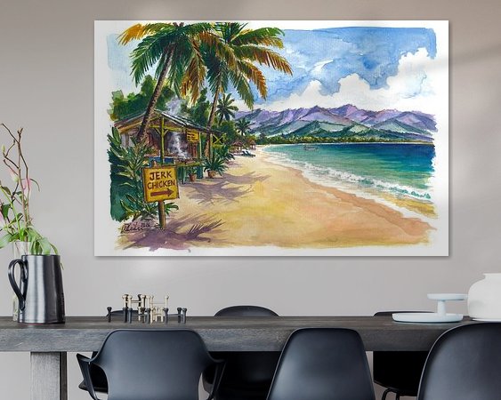 Example of the artwork in a room