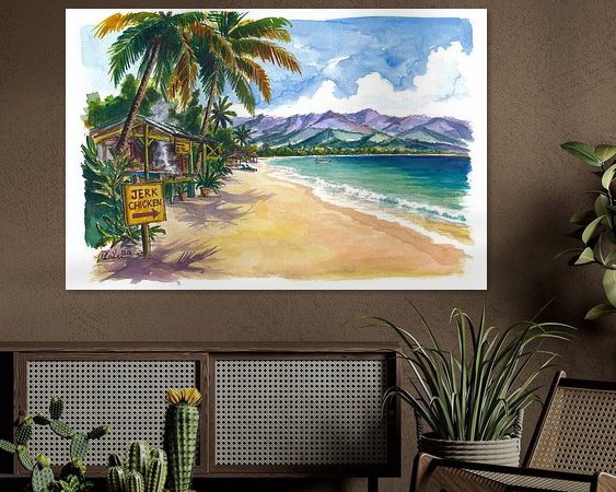 Example of the artwork in a room