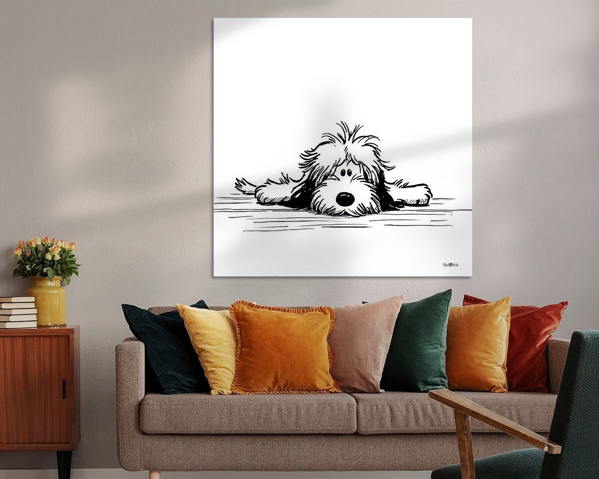 Example of the artwork in a room