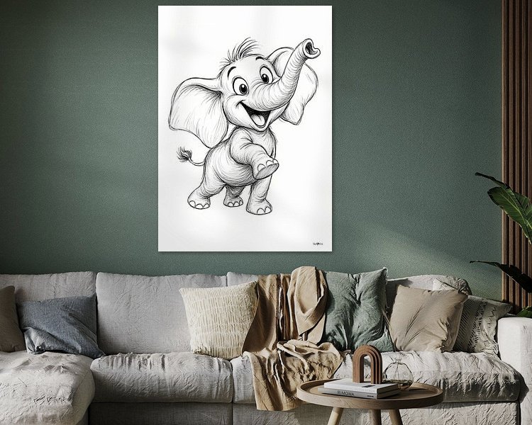 Example of the artwork in a room
