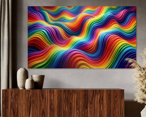 Example of the artwork in a room