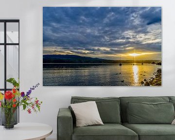 Sunset at Lake Zürich by Don Fonzarelli