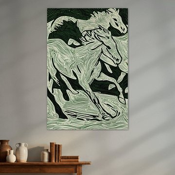 Mosaic Horses