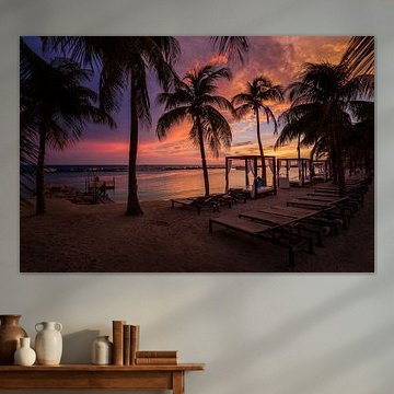 Reves caraibes au coucher du soleil a Curacao sur Edwin Mooijaart