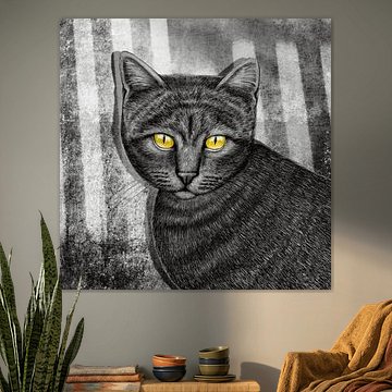 Amber Eyed Cat van Marja van den Hurk