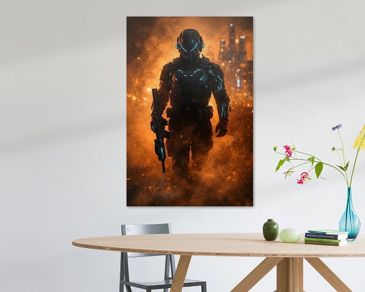 Example of the artwork in a room