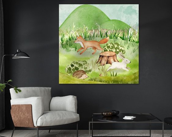 Example of the artwork in a room