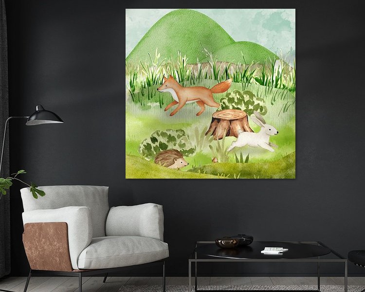 Example of the artwork in a room