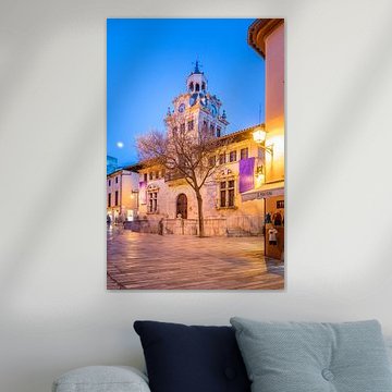 The Town Hall in Alcudia’s old town at twilight, Mallorca by Christian Müringer