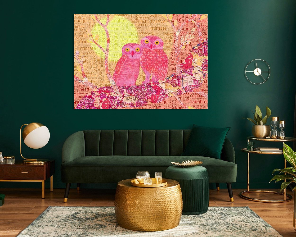 Example of the artwork in a room