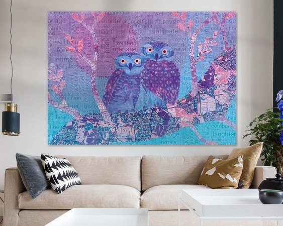 Example of the artwork in a room