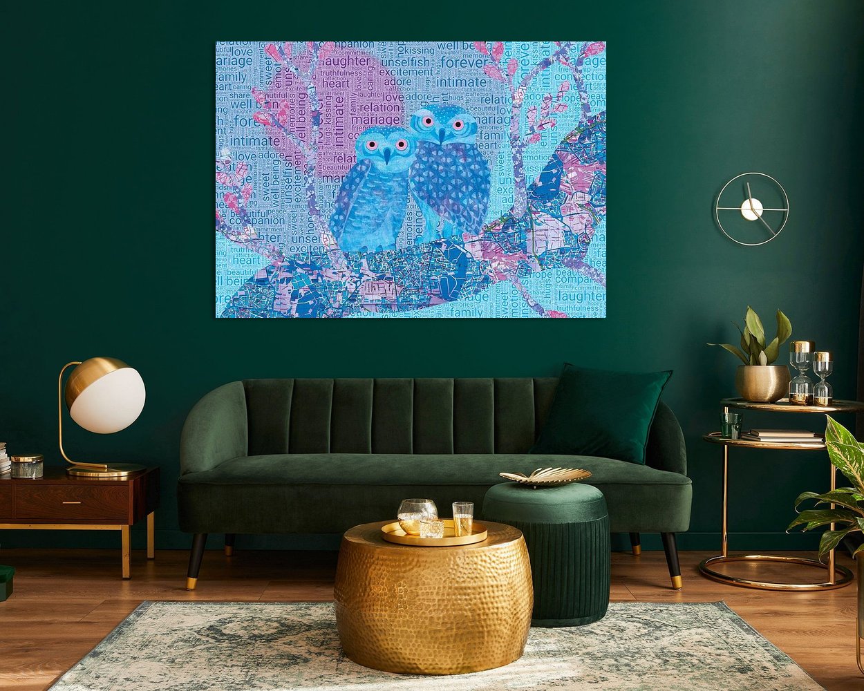 Example of the artwork in a room