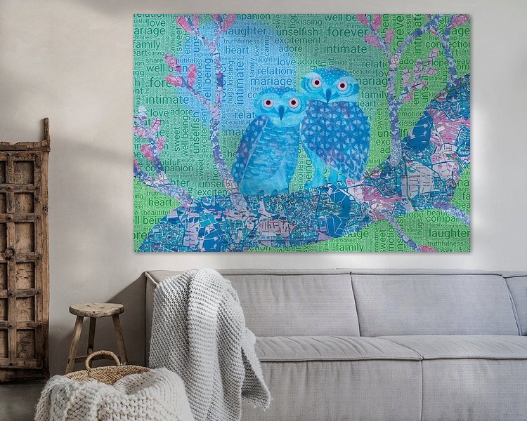 Example of the artwork in a room