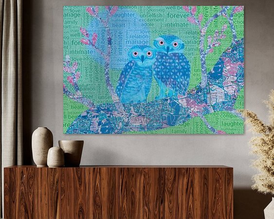 Example of the artwork in a room