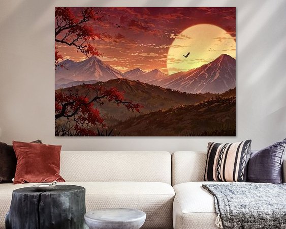 Example of the artwork in a room