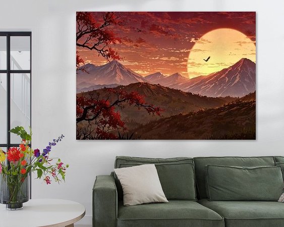 Example of the artwork in a room