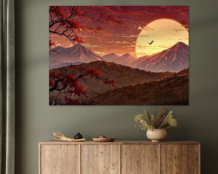 Example of the artwork in a room