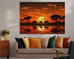 Example of the artwork in a room