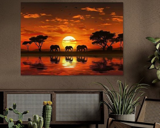 Example of the artwork in a room