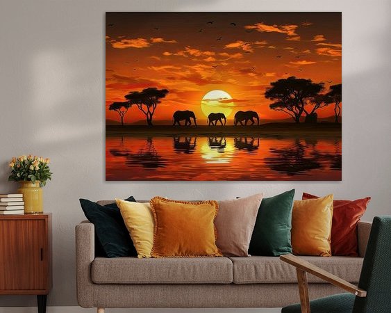 Example of the artwork in a room