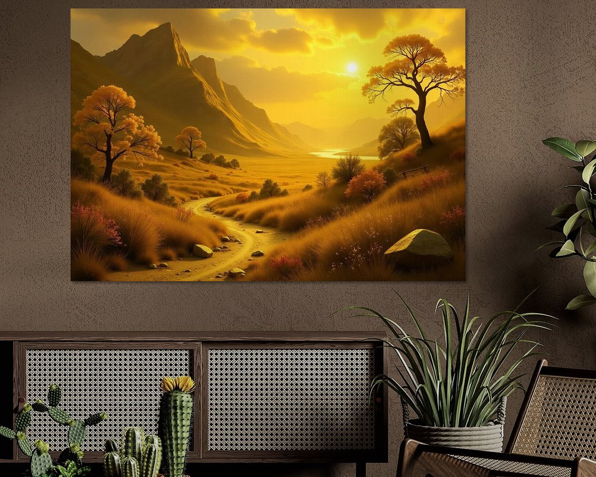 Example of the artwork in a room
