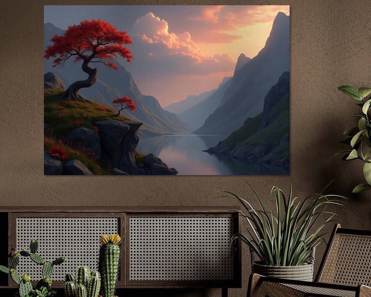 Example of the artwork in a room