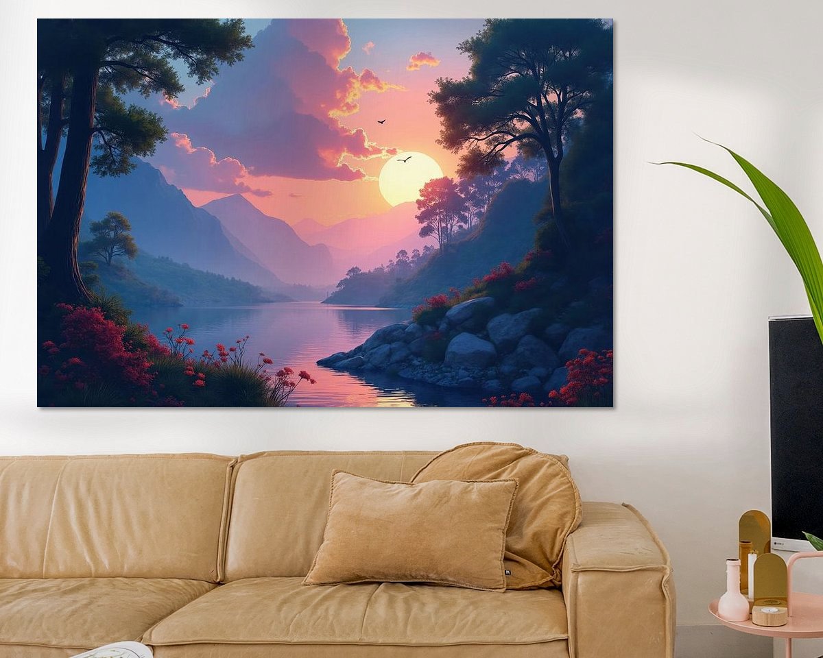 Example of the artwork in a room
