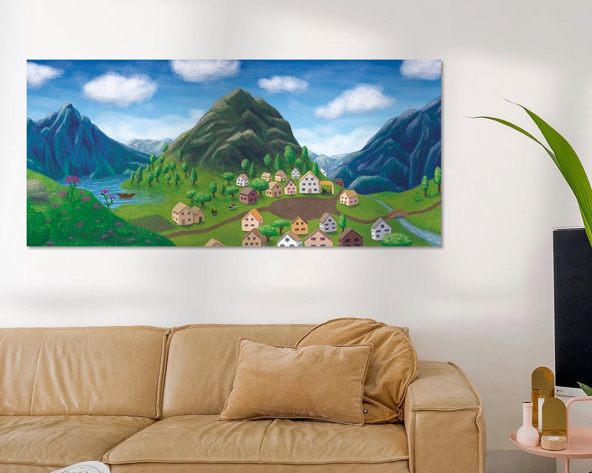 Example of the artwork in a room