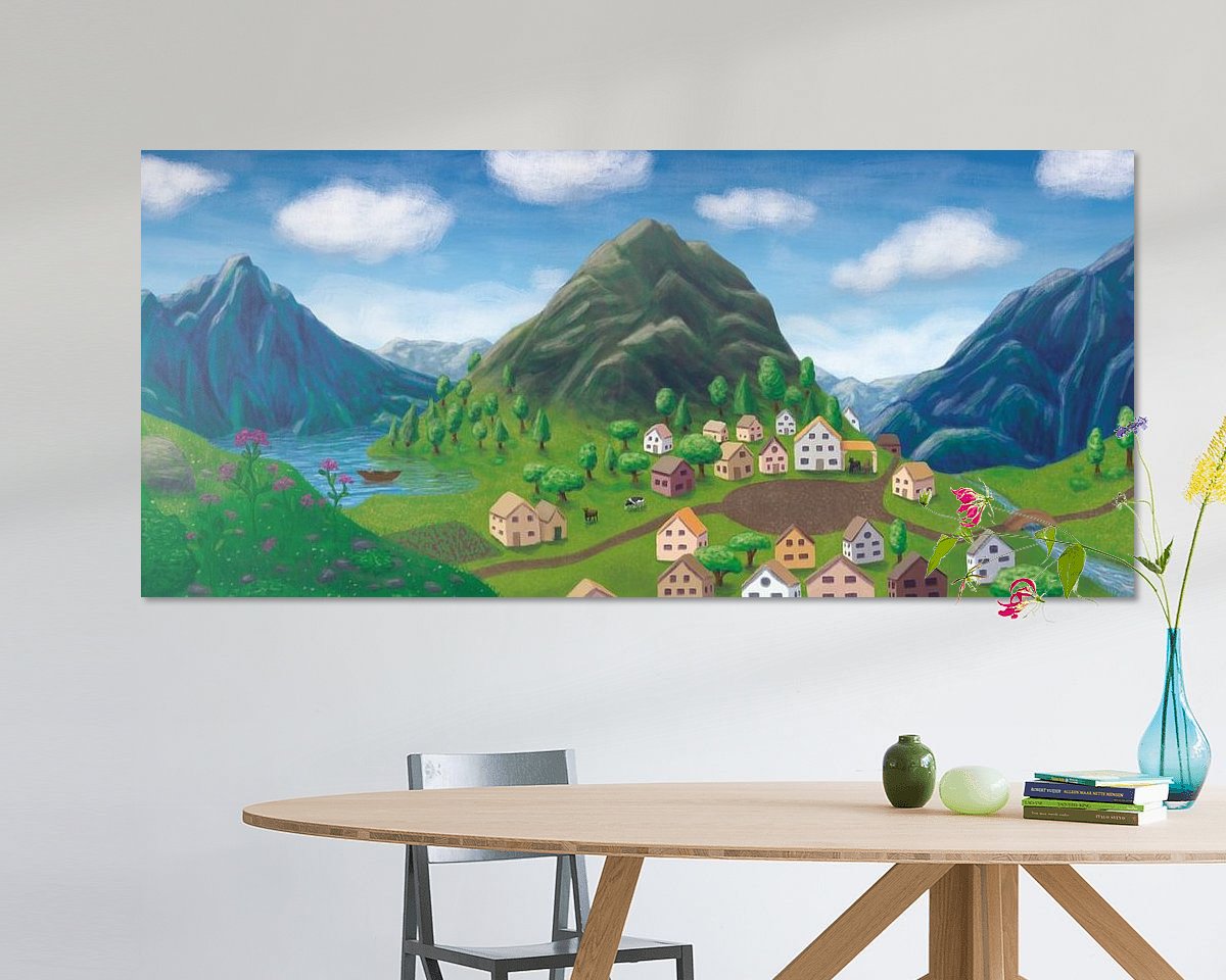 Example of the artwork in a room