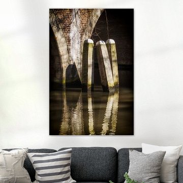 Creusement d'un puits de mine près du pont Jacobibrug à Utrecht (en couleur) sur André Blom Fotografie Utrecht