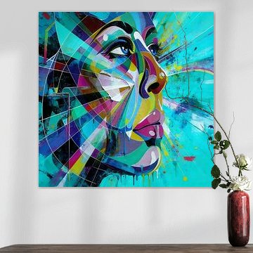Prism Face — Colourful surfaces shape expression by ART AKON