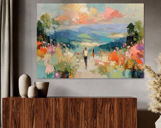 Example of the artwork in a room