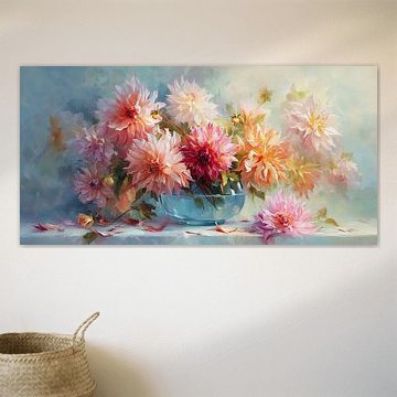 Dahlias en lumière douce n° 2 sur Studio BB