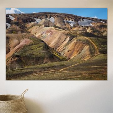 Landmannalaugar  Vue sur les montagnes colorées, Islande  sur PhotoCluster