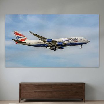 Avion de ligne Boeing 747-400 de British Airways. sur Jaap van den Berg