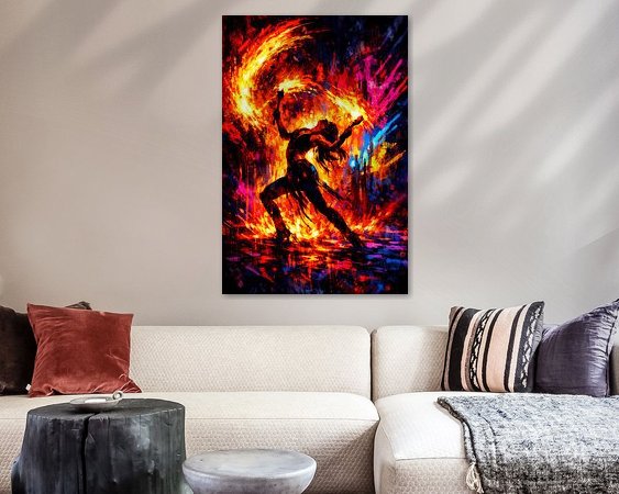 Example of the artwork in a room