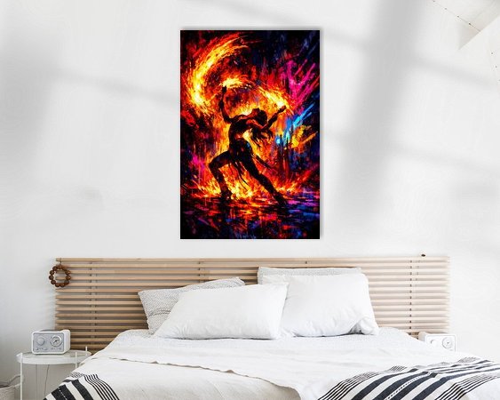 Example of the artwork in a room