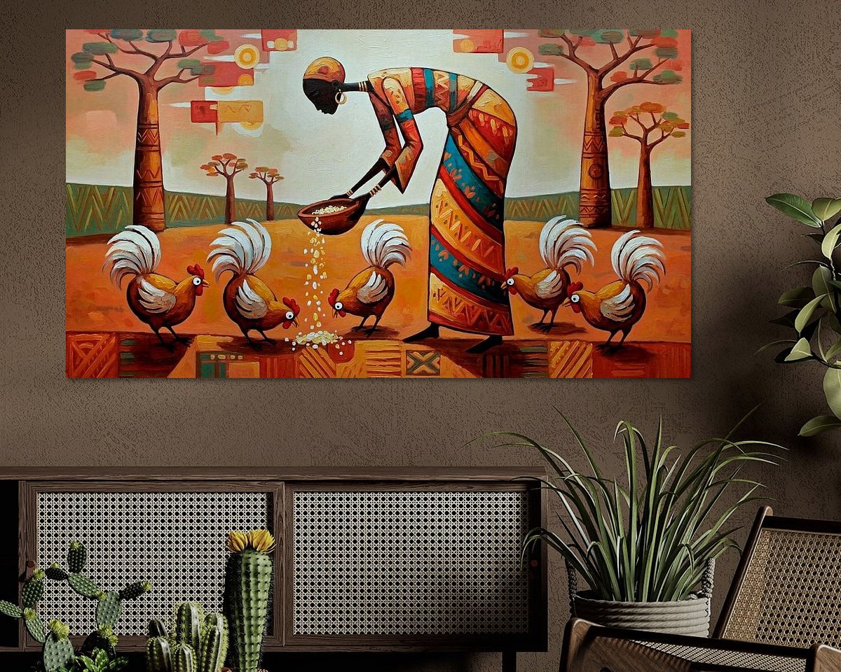 Example of the artwork in a room