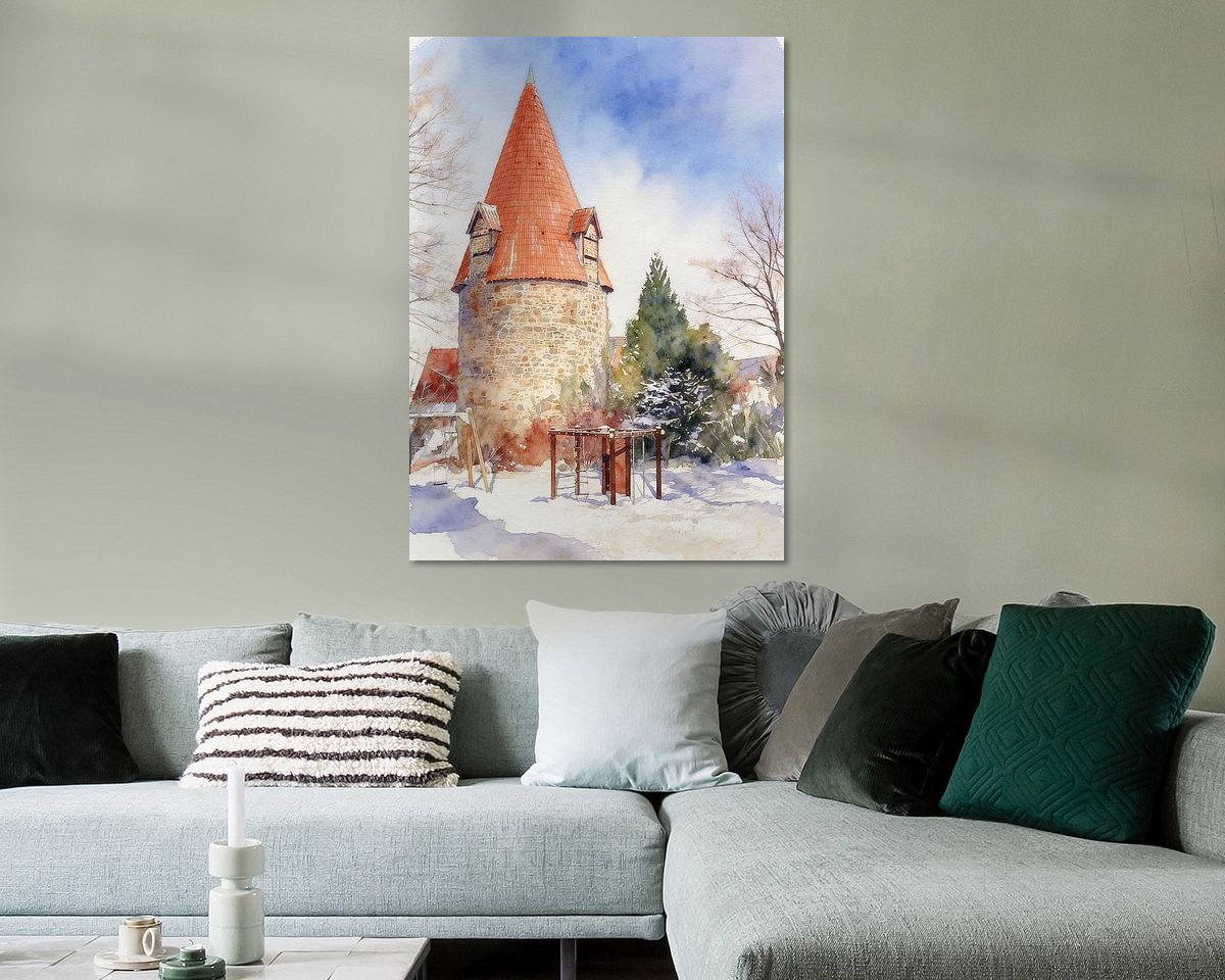 Example of the artwork in a room