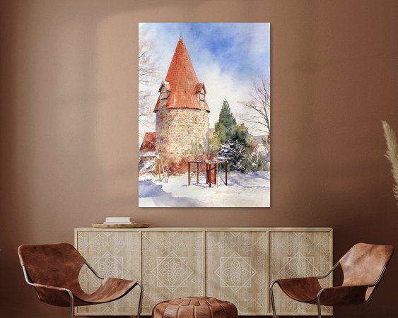 Example of the artwork in a room