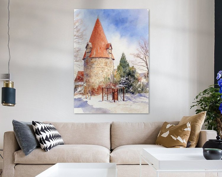 Example of the artwork in a room