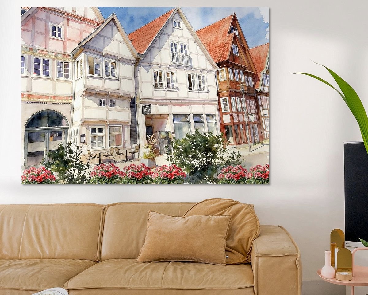 Example of the artwork in a room