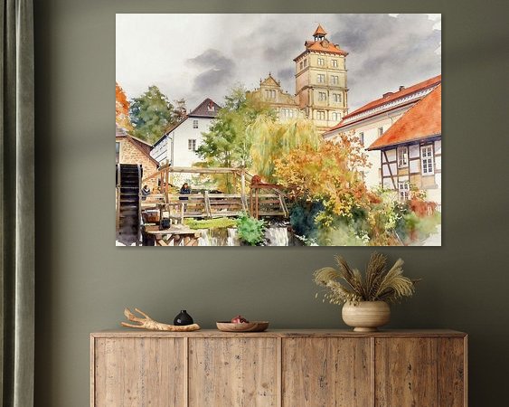 Example of the artwork in a room