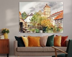 Example of the artwork in a room
