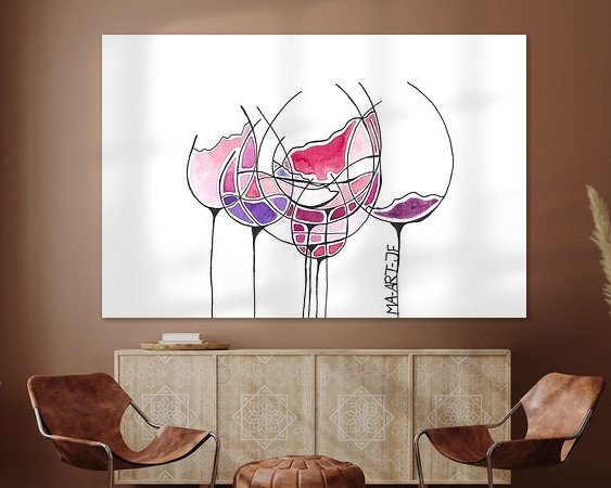 Example of the artwork in a room