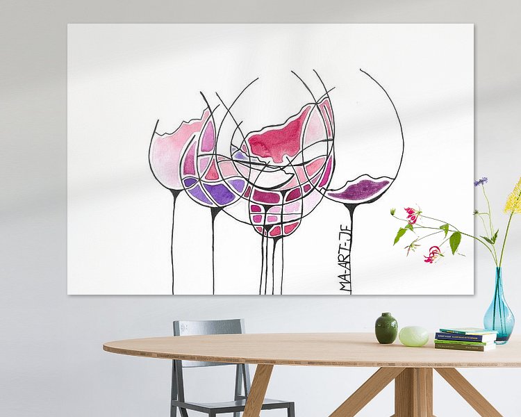 Example of the artwork in a room
