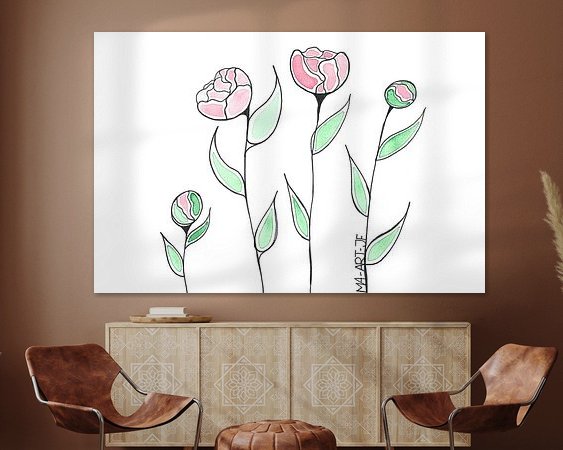 Example of the artwork in a room